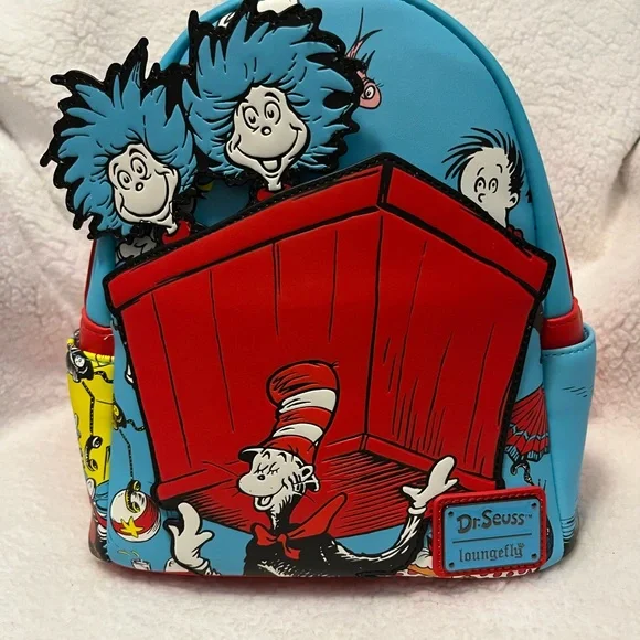 Loungefly Dr. Seuss Colorful Character Mini Backpack - Picture 2 of 6